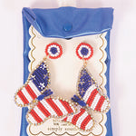 Simply Southern Freedom USA Earrings - Lace and Grace Boutique