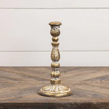 Aged Taper Candlestick 9.5" - Lace and Grace Boutique