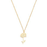 Mum Flower Pendant Necklace - Lace and Grace Boutique