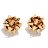 Christmas Bow Stud Earrings