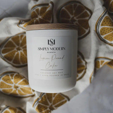 Simply Modern Soy Wax Candle - Lemon Pound Cake - Lace and Grace Boutique