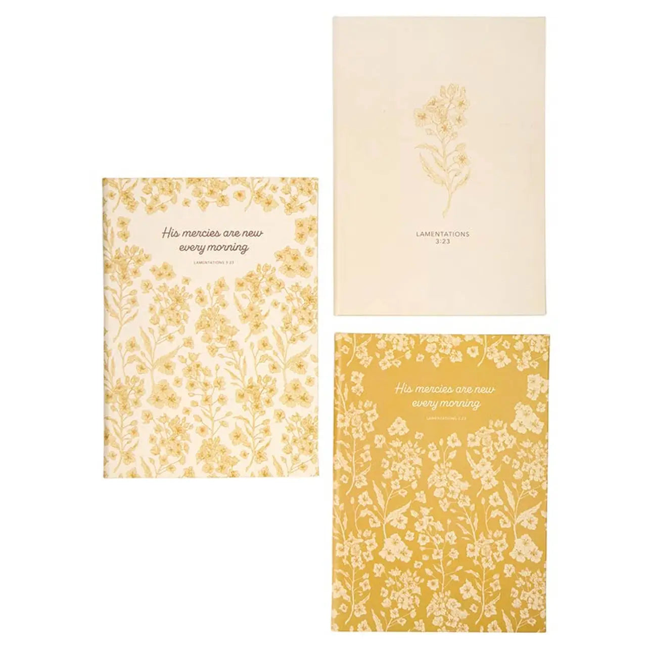 "His Mercies" 3 Piece Hardcover Journal - Lace and Grace Boutique
