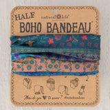 Natural Half Boho Bandeau - Folk Floral Border - Lace and Grace Boutique