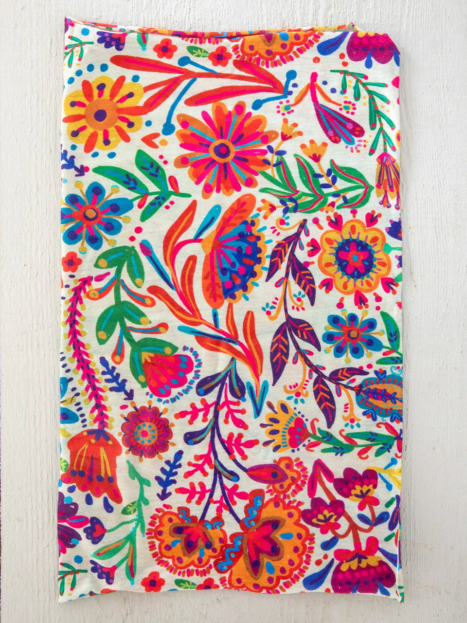 Natural Life Boho Bandeau Headband - Rainbow Cream Floral - Lace and Grace Boutique