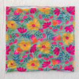 Natural Life Half Boho Bandeau - Tossed Blue Flower - Lace and Grace Boutique