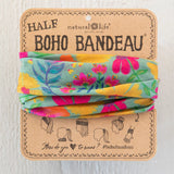 Natural Life Half Boho Bandeau - Tossed Blue Flower - Lace and Grace Boutique
