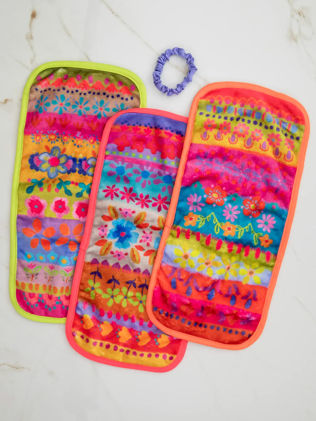 Makeup Removing Cloths & Scrunchie Set by Natural Life - Multi - Lace and Grace Boutique
