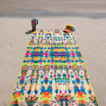 Natural Life Double Sided Microfiber Beach Towel - Teal - Lace and Grace Boutique