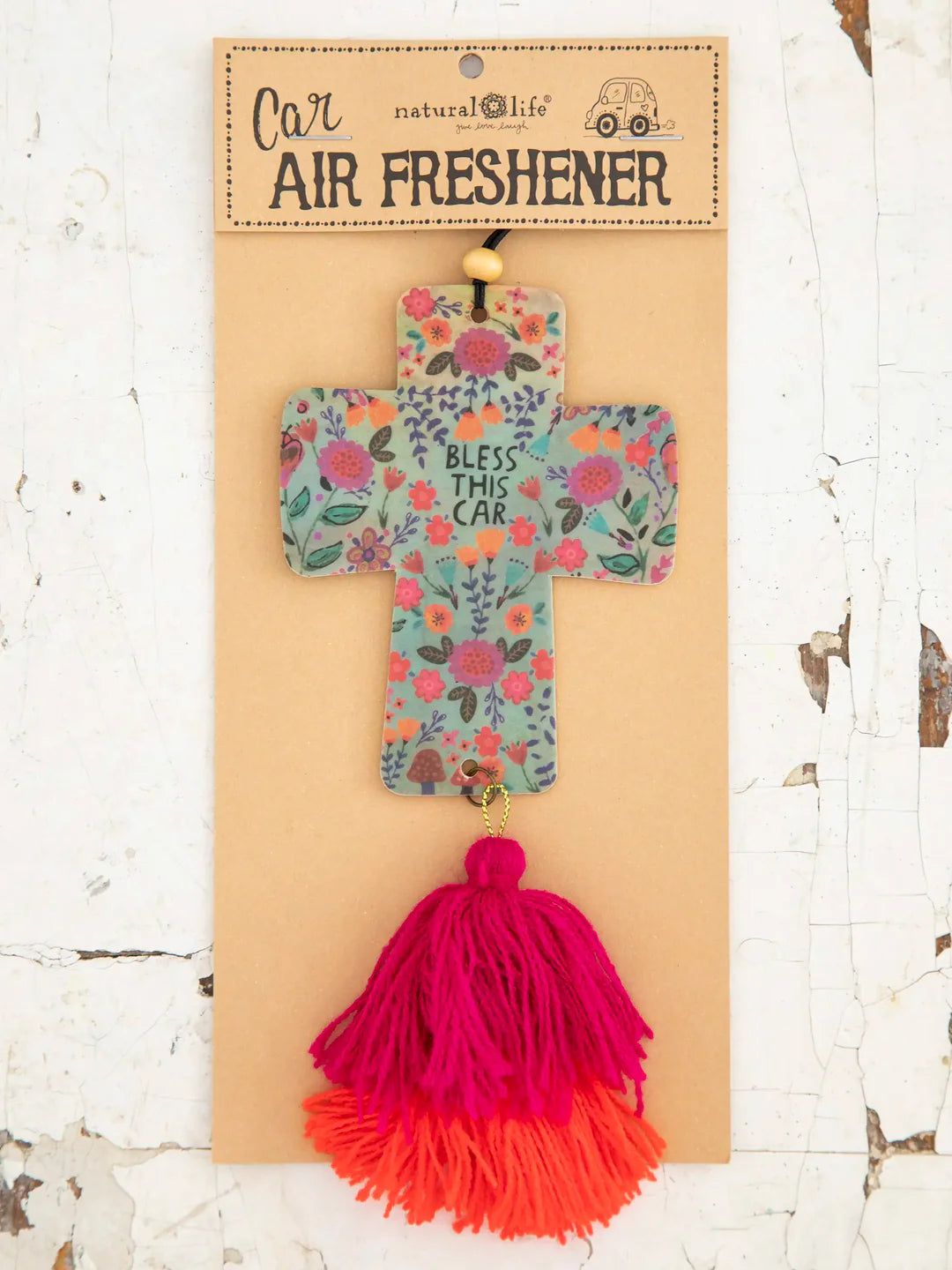 Natural Life Car Air Freshener - Bless This Car - Lace and Grace Boutique