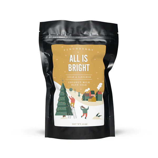Finchberry All Is Bright Coconut Milk Bath Soak - Lace and Grace Boutique