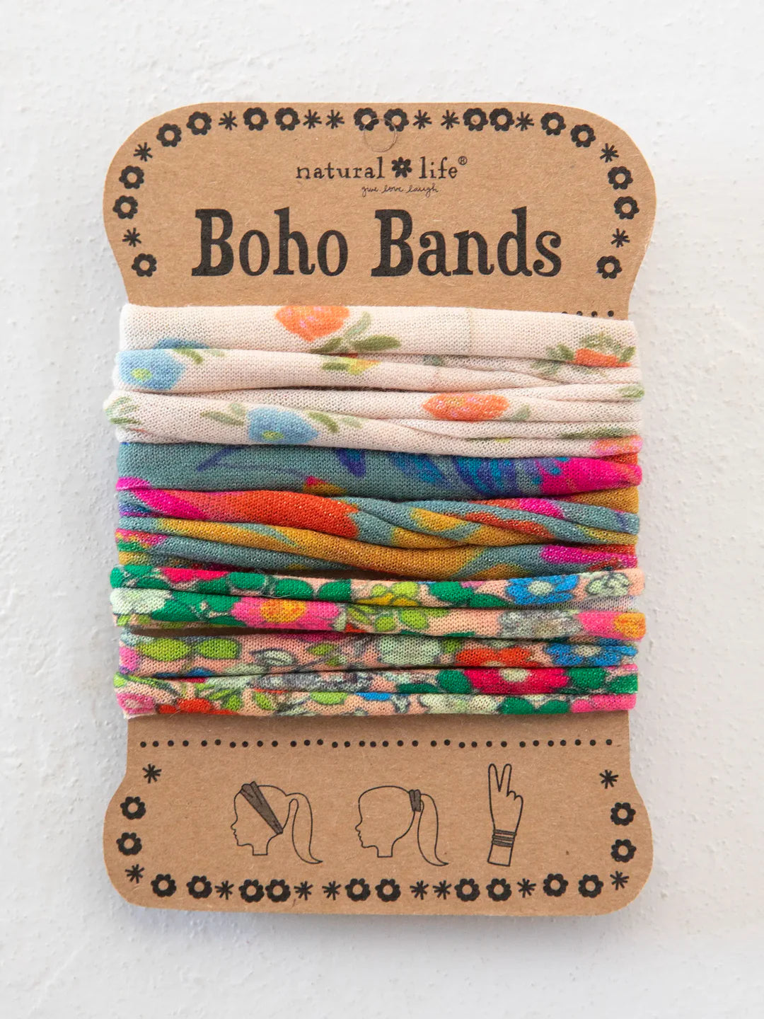Natural Life Boho Bands - Cream Floral - Lace and Grace Boutique