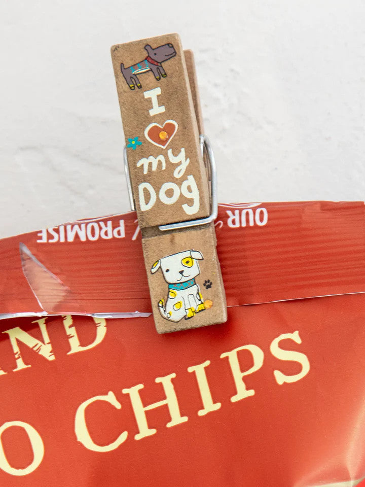 Happy Bag Clips by Natural Life - Heart My Dog - Lace and Grace Boutique