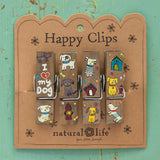 Happy Bag Clips by Natural Life - Heart My Dog - Lace and Grace Boutique