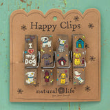 Happy Bag Clips by Natural Life - Heart My Dog - Lace and Grace Boutique