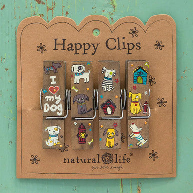 Happy Bag Clips by Natural Life - Heart My Dog - Lace and Grace Boutique