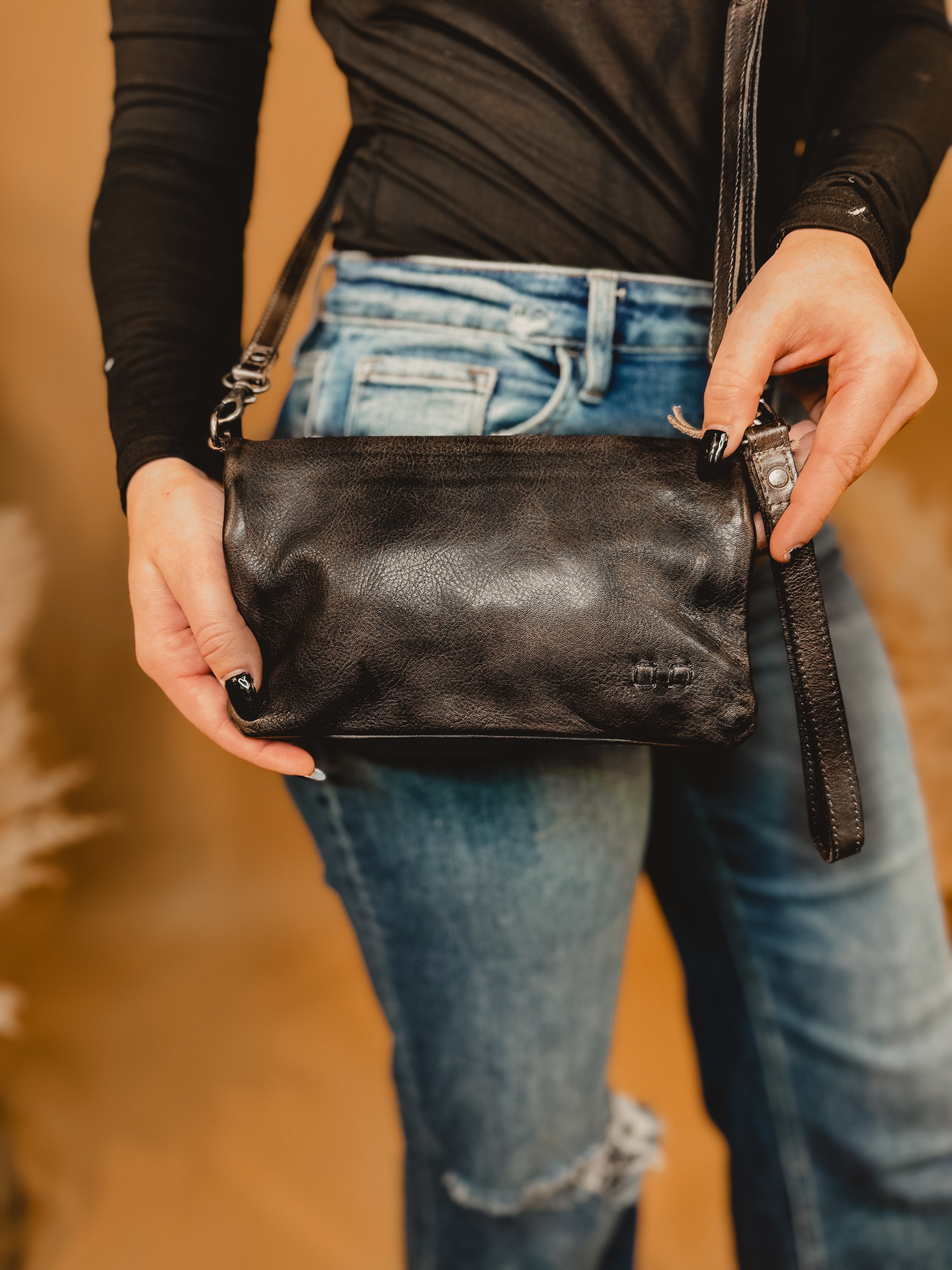 Bedstu Cadence Crossbody - Black Rustic - Lace and Grace Boutique