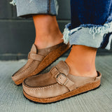 Birkenstock Buckley Oiled Leather Clog - Tobacco Brown