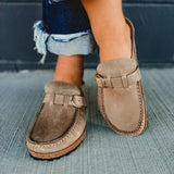 Birkenstock Buckley Oiled Leather Clog - Tobacco Brown