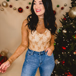 All Dressed Up Sheer Lace Top - Dijon Mustard - Lace and Grace Boutique