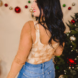 All Dressed Up Sheer Lace Top - Dijon Mustard - Lace and Grace Boutique