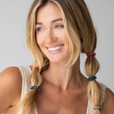 Natural Life Mini Satin Scrunchies, Set of 8 - Rainbow - Lace and Grace Boutique