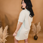 Western Boot Graphic T-Shirt Dress - Natural - Lace and Grace Boutique