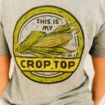 This Is My Crop Top Graphic Tee - Gray - Lace and Grace Boutique