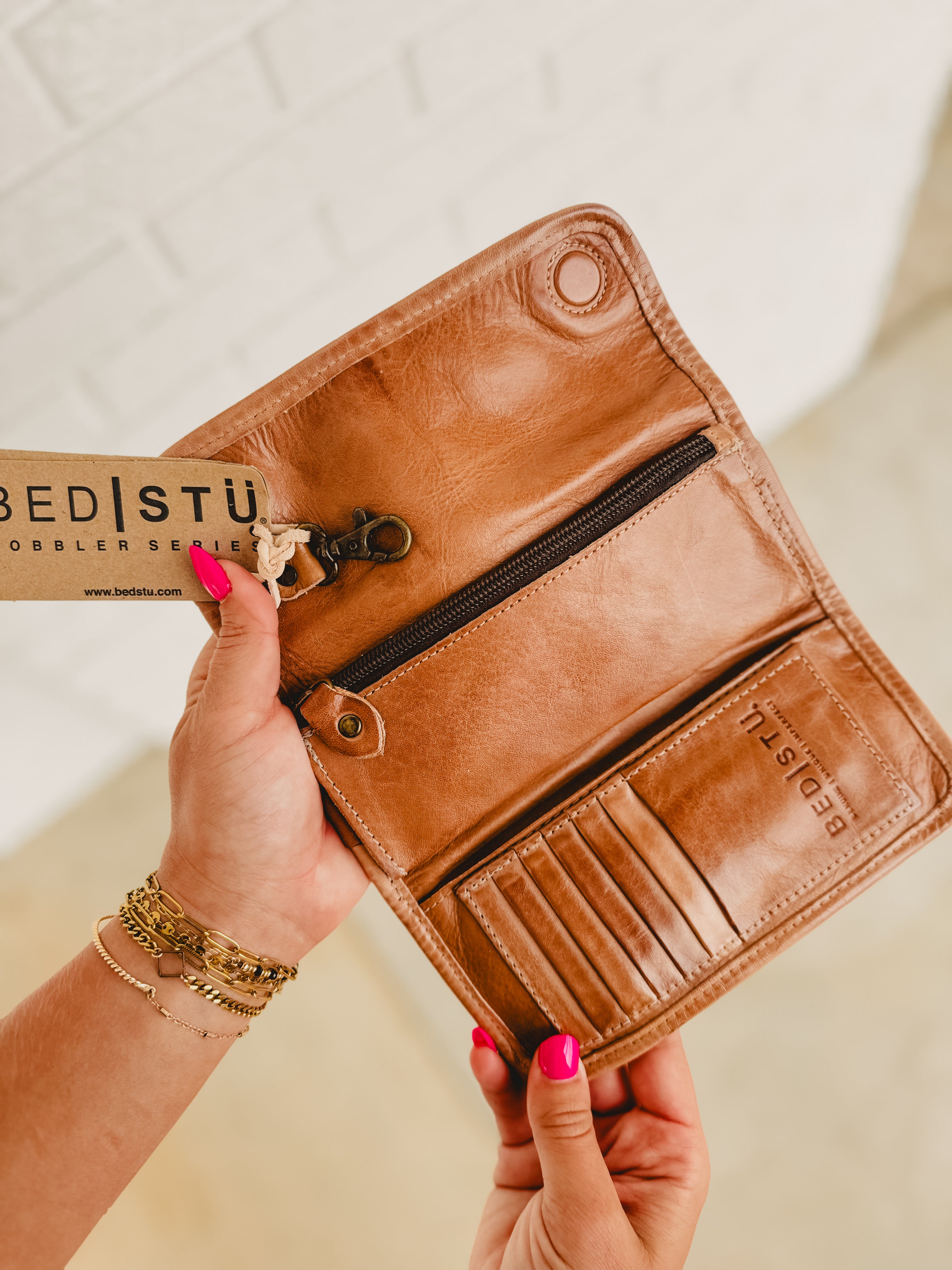 Bedstu Canton Wallet - Tan Rustic - Lace and Grace Boutique