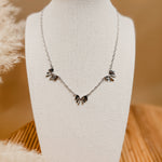 Silver Bow Pendant Necklace - Lace and Grace Boutique