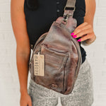 Bedstu Beau Sling Backpack - Teak Rustic - Lace and Grace Boutique