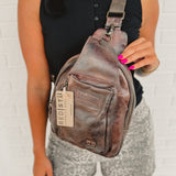 Bedstu Beau Sling Backpack - Teak Rustic - Lace and Grace Boutique