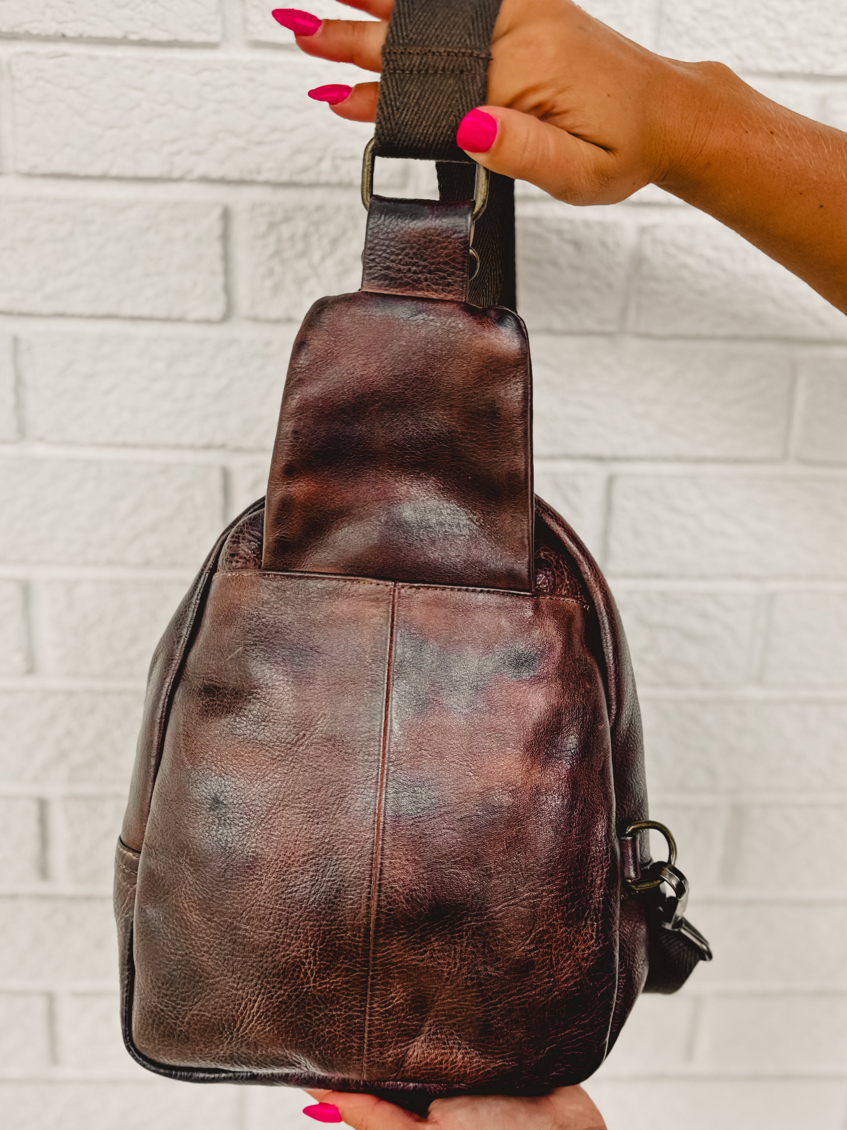 Bedstu Beau Sling Backpack - Teak Rustic - Lace and Grace Boutique