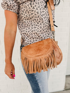 Bedstu Eastend Fringed Crossbody - Tan Dip Dye - Lace and Grace Boutique