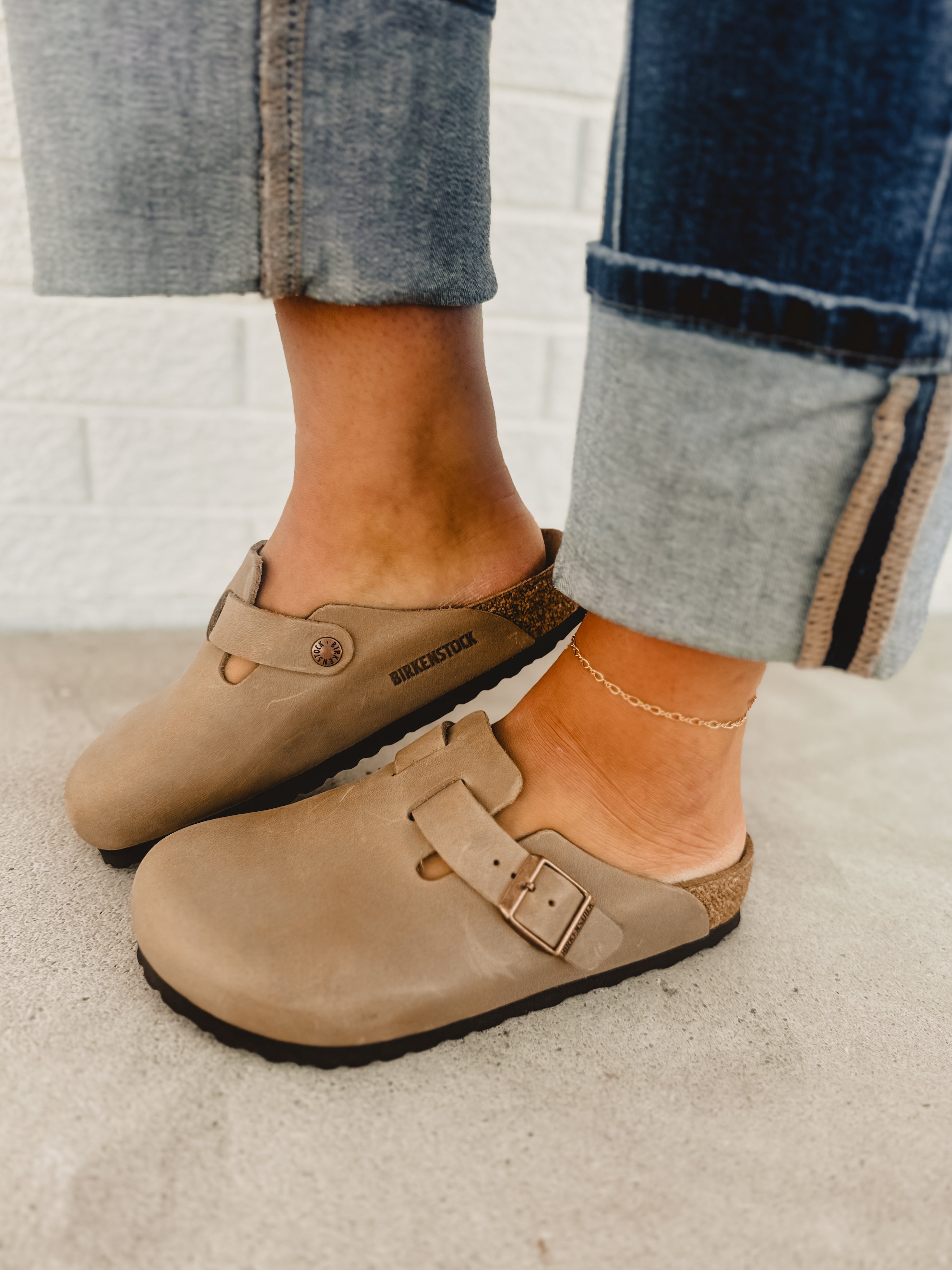 Birkenstock Clogs Oiled Leather Tobacco Brown Birkenstock Boston