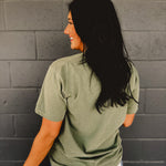 Thankful Pumpkin Graphic Tee - Moss - Lace and Grace Boutique