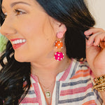 Raffia Ball Multi-Color Earrings - Lace and Grace Boutique