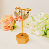 Rhinestone Huggie Hoop Earrings - Lace and Grace Boutique