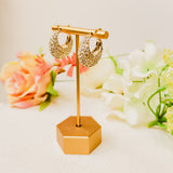 Rhinestone Huggie Hoop Earrings - Lace and Grace Boutique