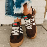 Brita Sneaker - Brown - Lace and Grace Boutique
