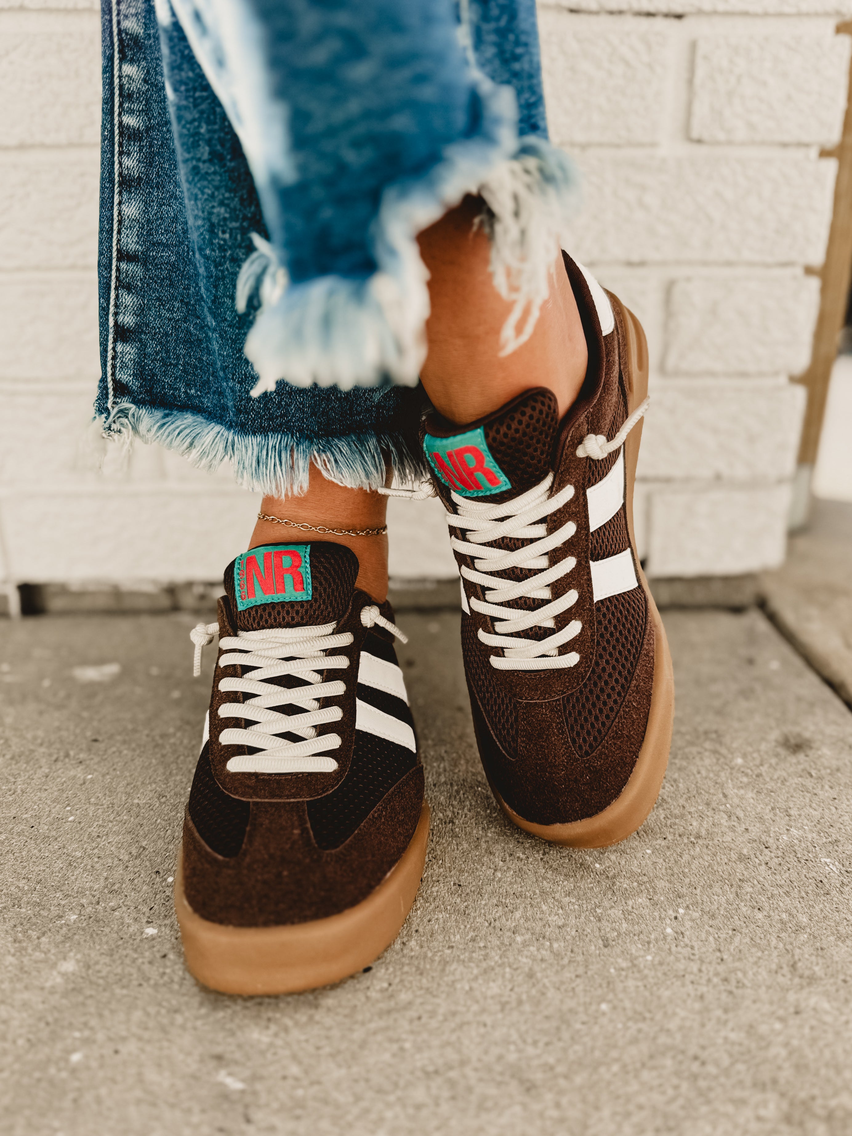 Brita Sneaker - Brown - Lace and Grace Boutique