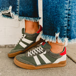 Brita Sneaker - Green - Lace and Grace Boutique