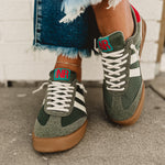 Brita Sneaker - Green - Lace and Grace Boutique