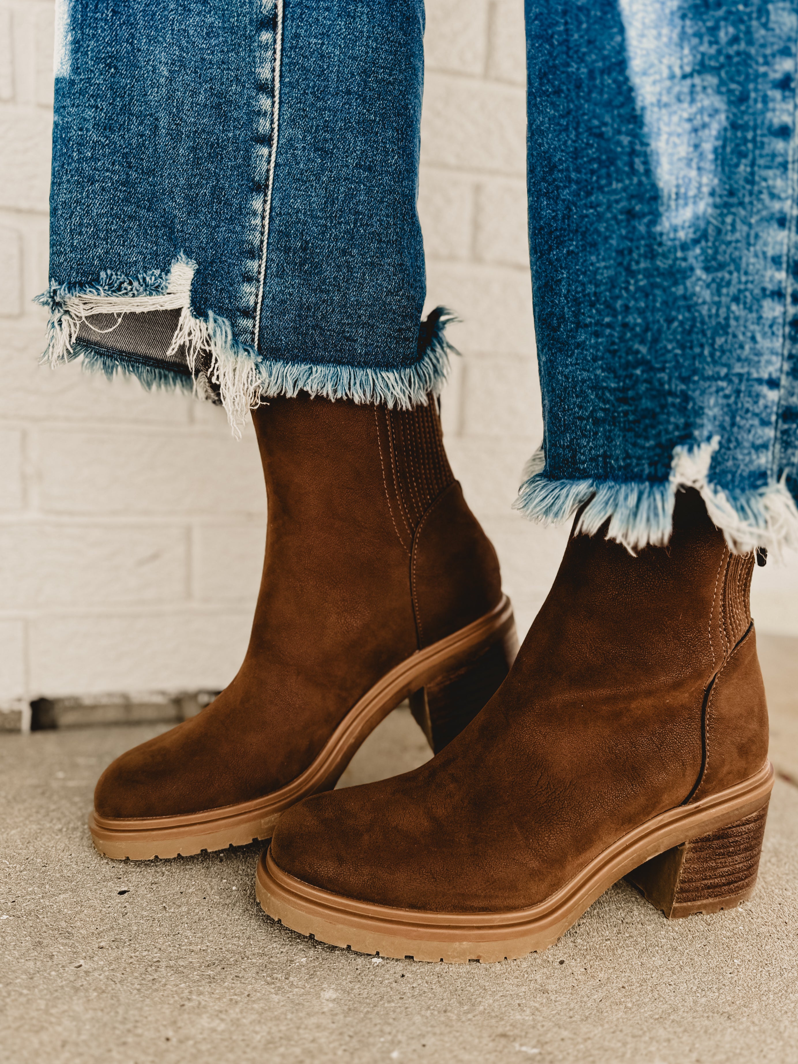 The Megan Chelsea Boot - Coffee - Lace and Grace Boutique
