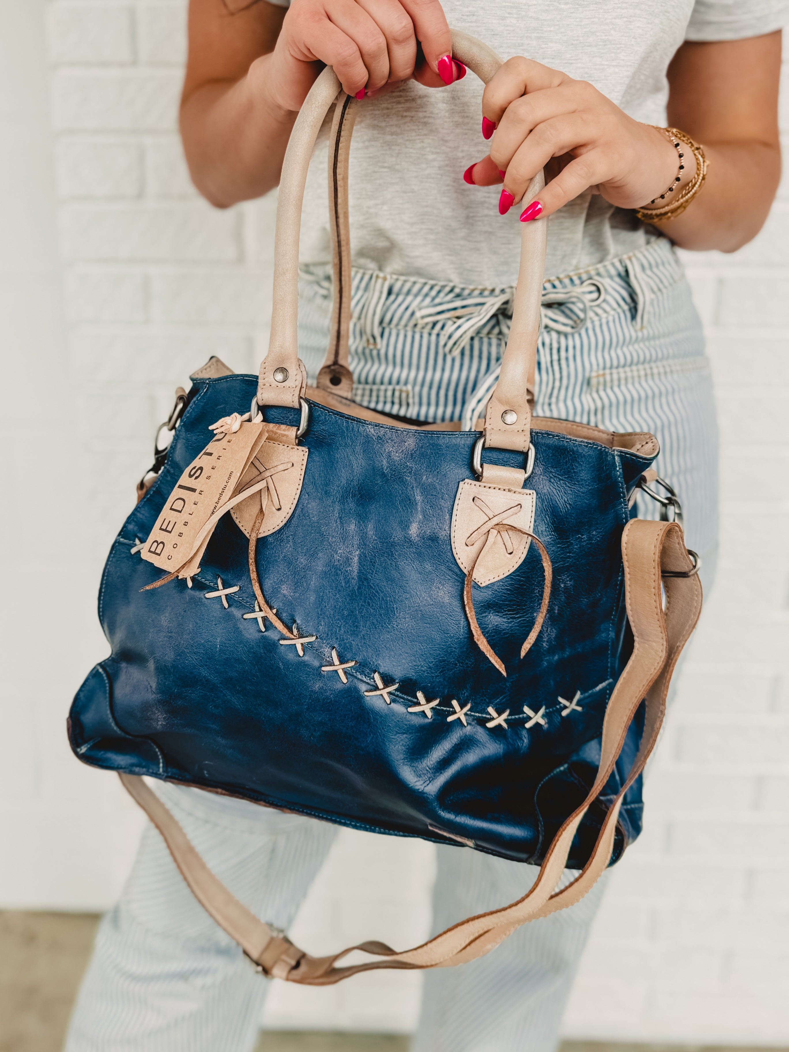 Bedstu Bruna Bag - Cobalt Oats Lux - Lace and Grace Boutique