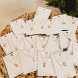 Balloon Bubble Personalized Initial Necklace - Gold - Lace and Grace Boutique