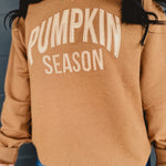 Pumpkin Season Oversized Sweatshirt - Pecan - Lace and Grace Boutique