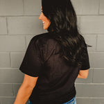 Boo Stacked Graphic Tee - Black - Lace and Grace Boutique
