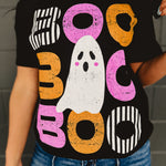 Boo Stacked Graphic Tee - Black - Lace and Grace Boutique