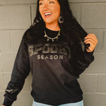 Spooky Season Puff Crewneck Sweatshirt - Black - Lace and Grace Boutique