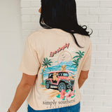 Simply Southern Simply Dogs Graphic Tee - Pale Yellow - Lace and Grace Boutique